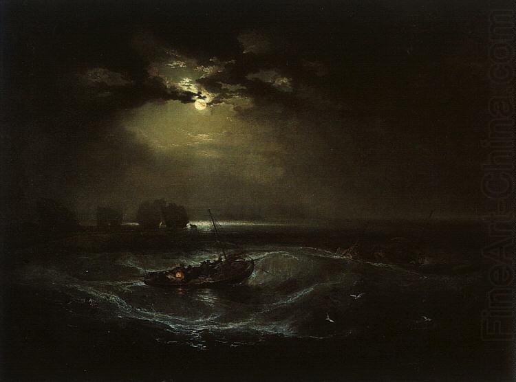 Fishermen at Sea  (The Cholmeley Sea Piece), Joseph Mallord William Turner
